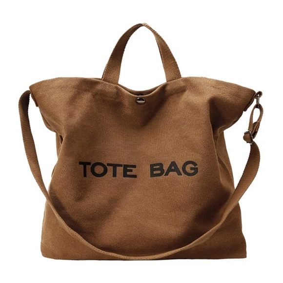 Canvas Tote Bag Travel Shoulder Bag Large Capacity Crossbody Top Handle :> - Picture 1 of 6